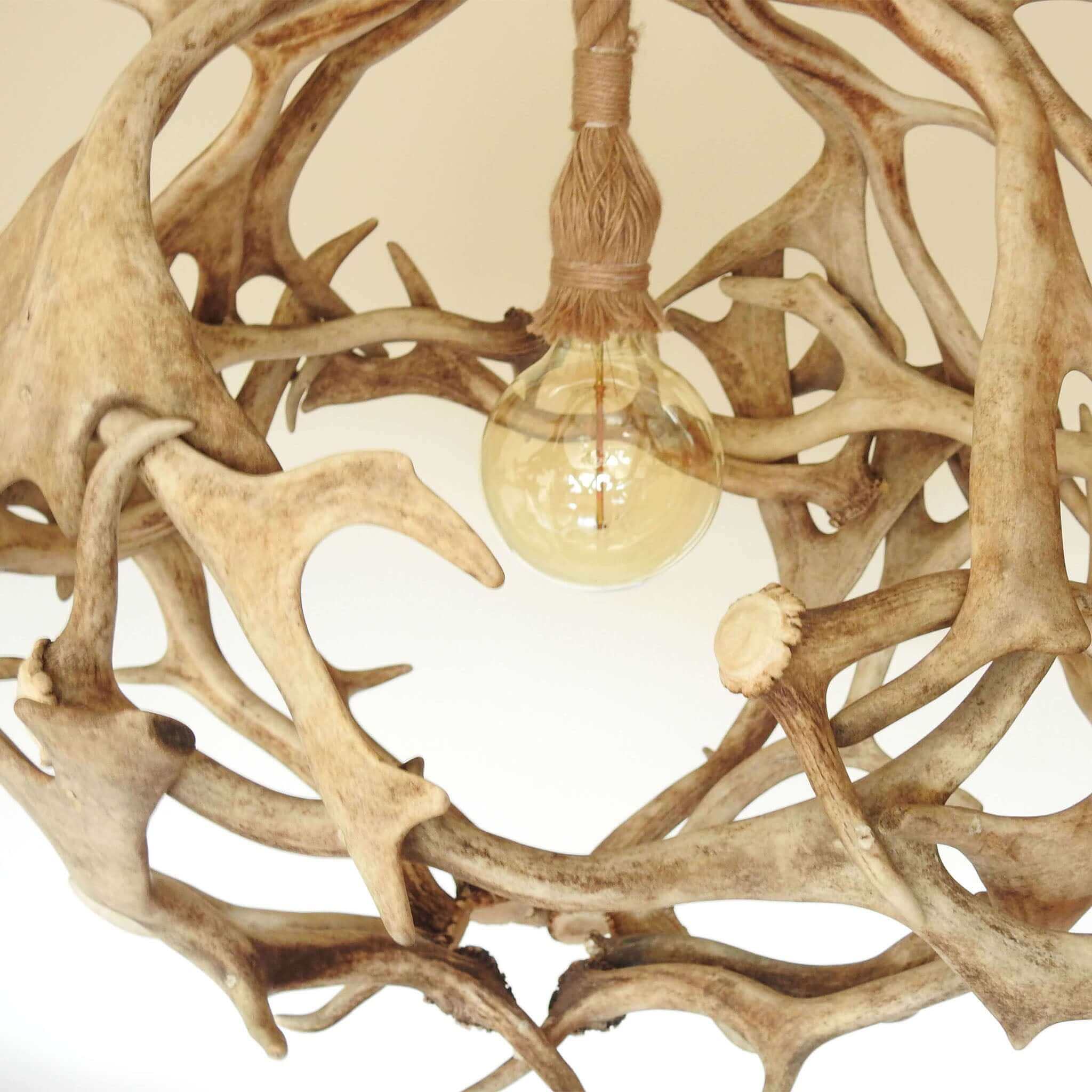 Antler light fixture for table.