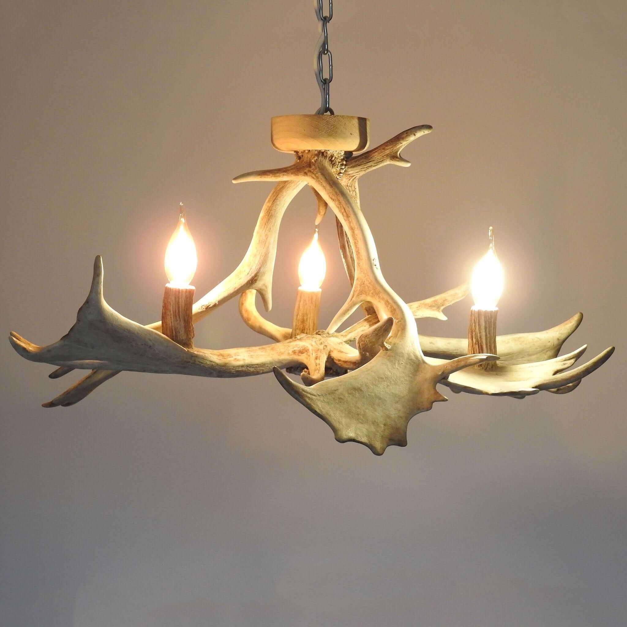 Farmhouse antler chandelier.