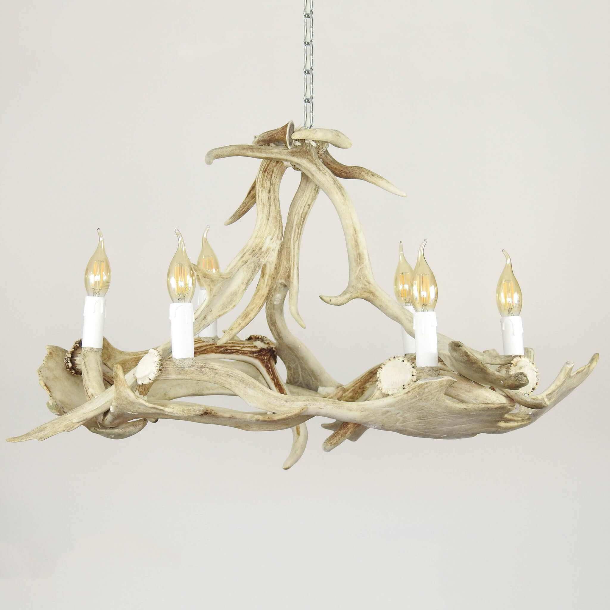 Fallow deer antler chandelier.