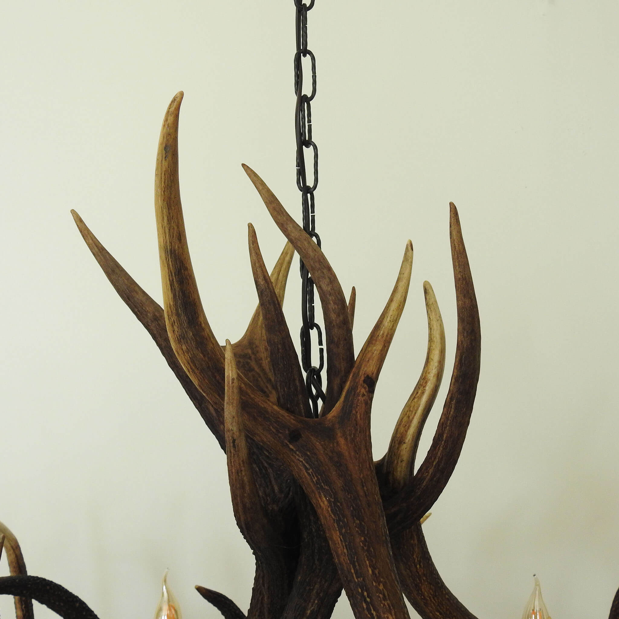 Upper part of antler chandelier.