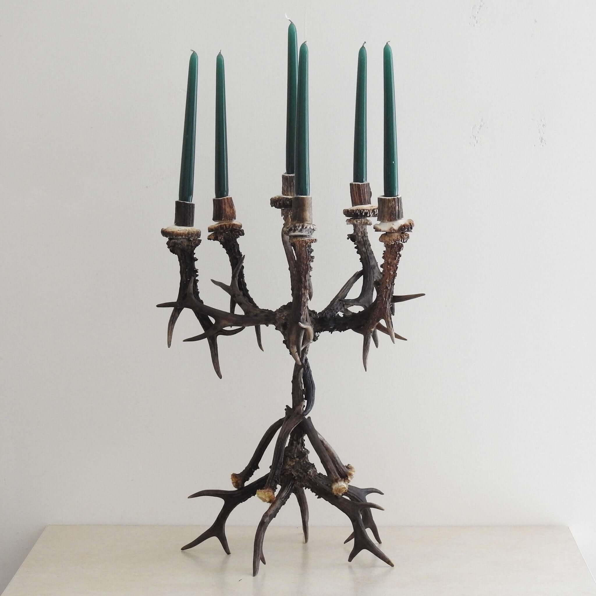 Antler candelabra.