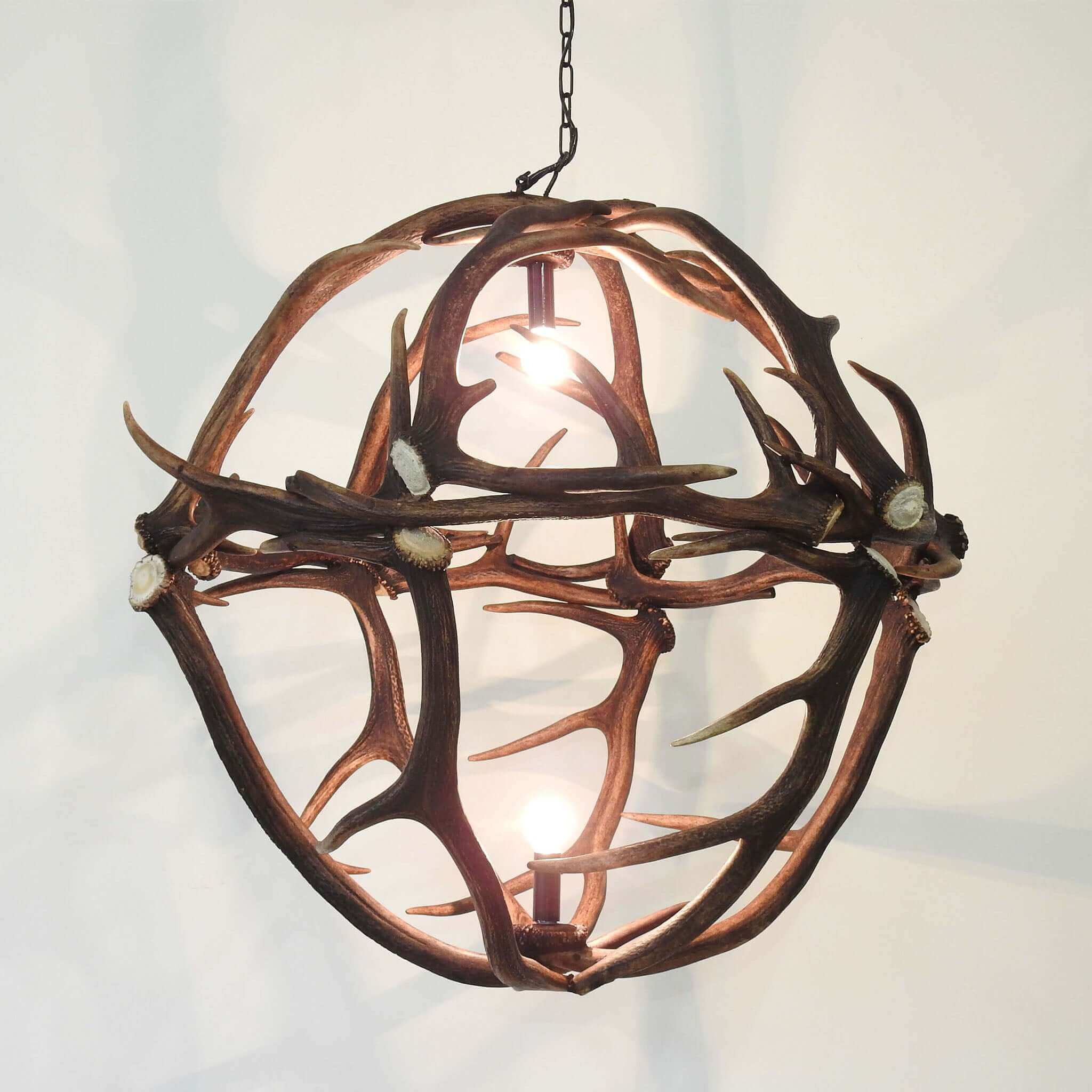 Antler chandelier for 2 lights