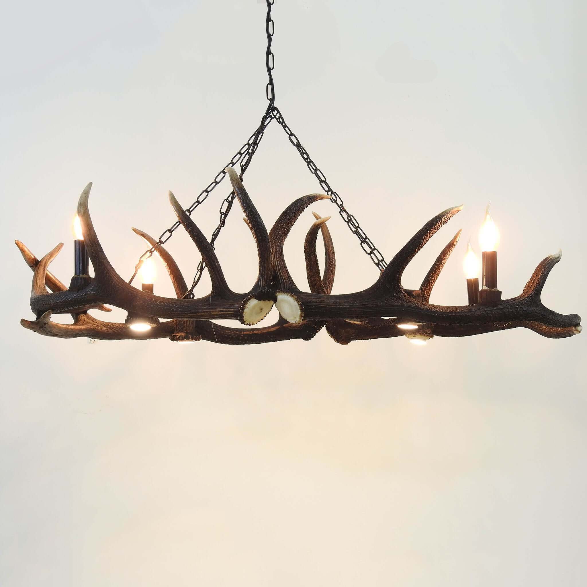 Elipse antler chandelier.