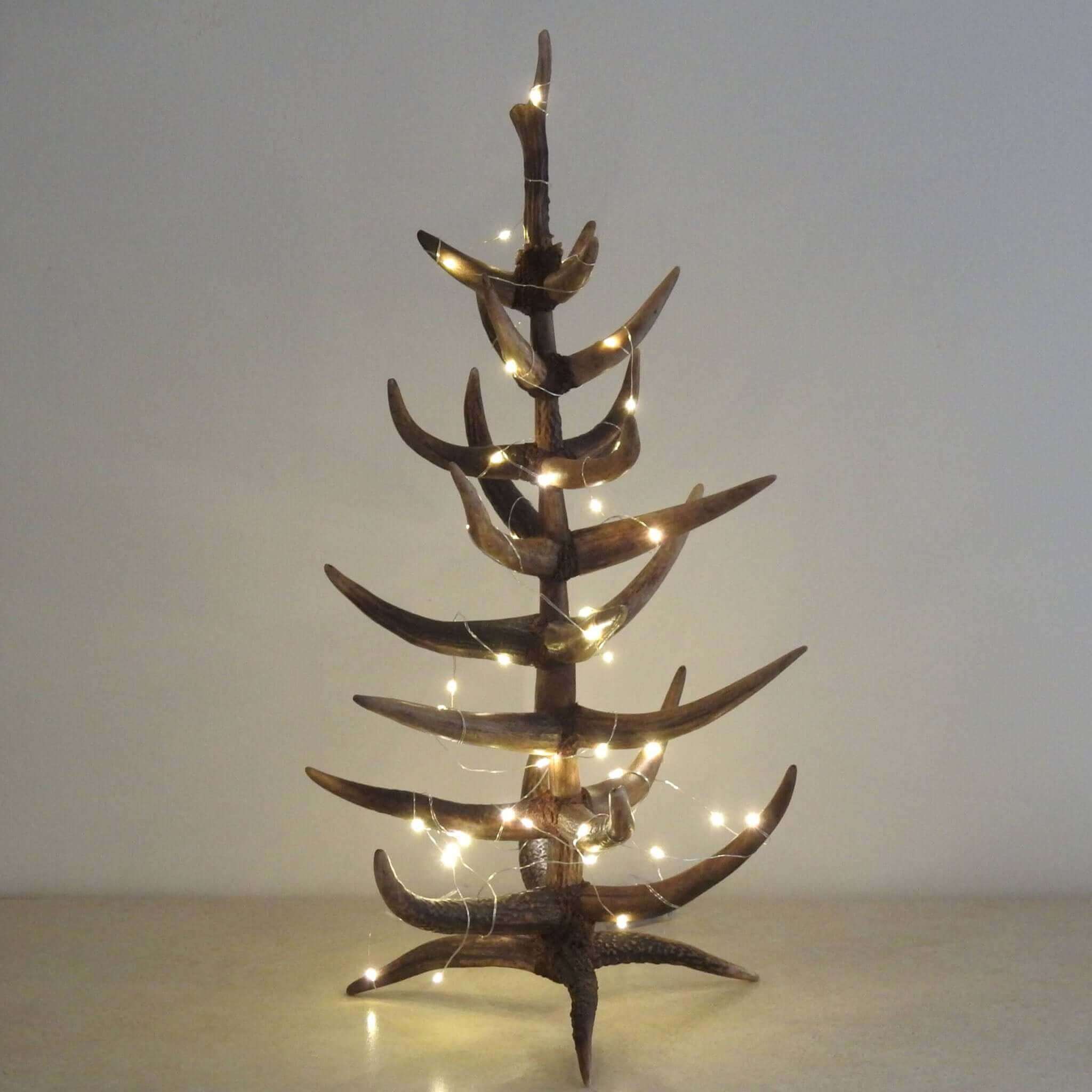 Real antler lighting.