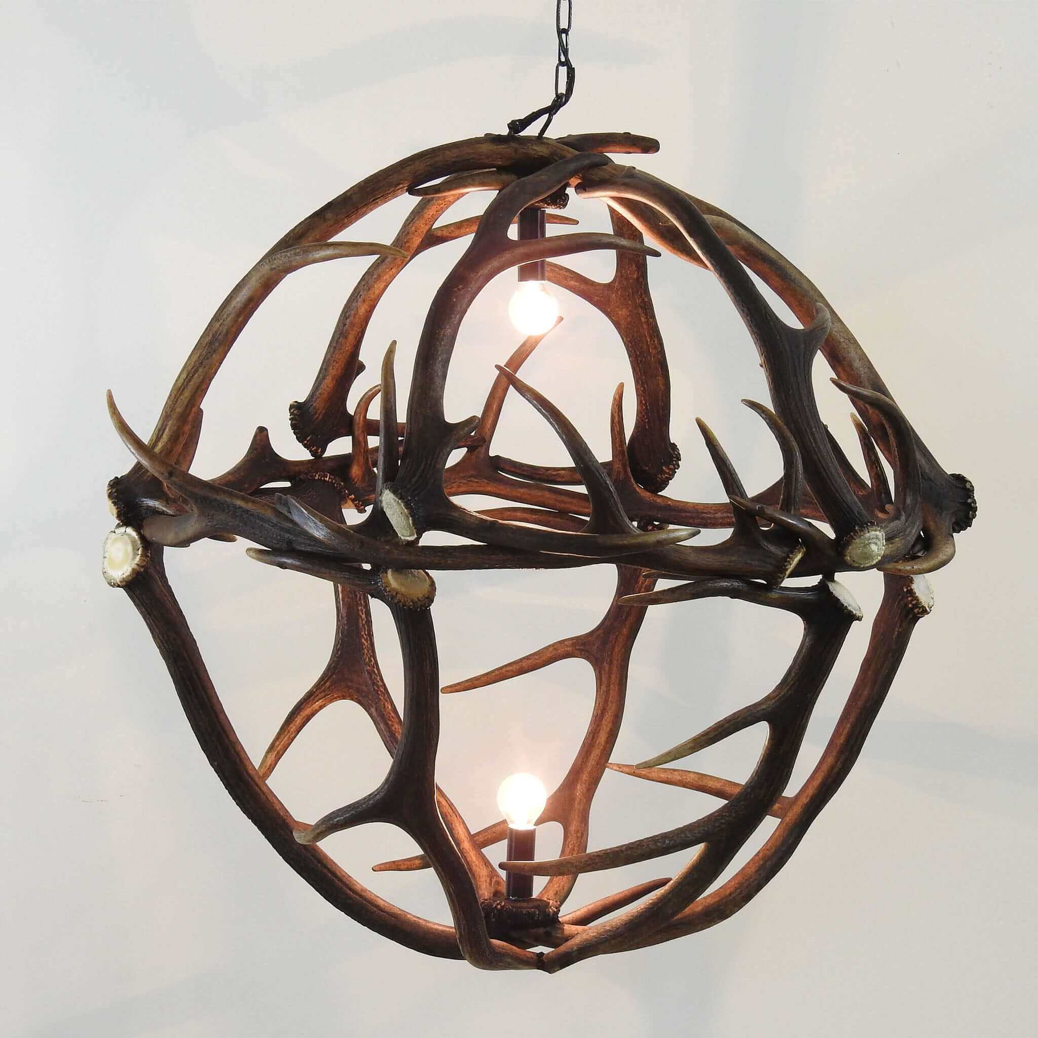 Real antler chandelier for table