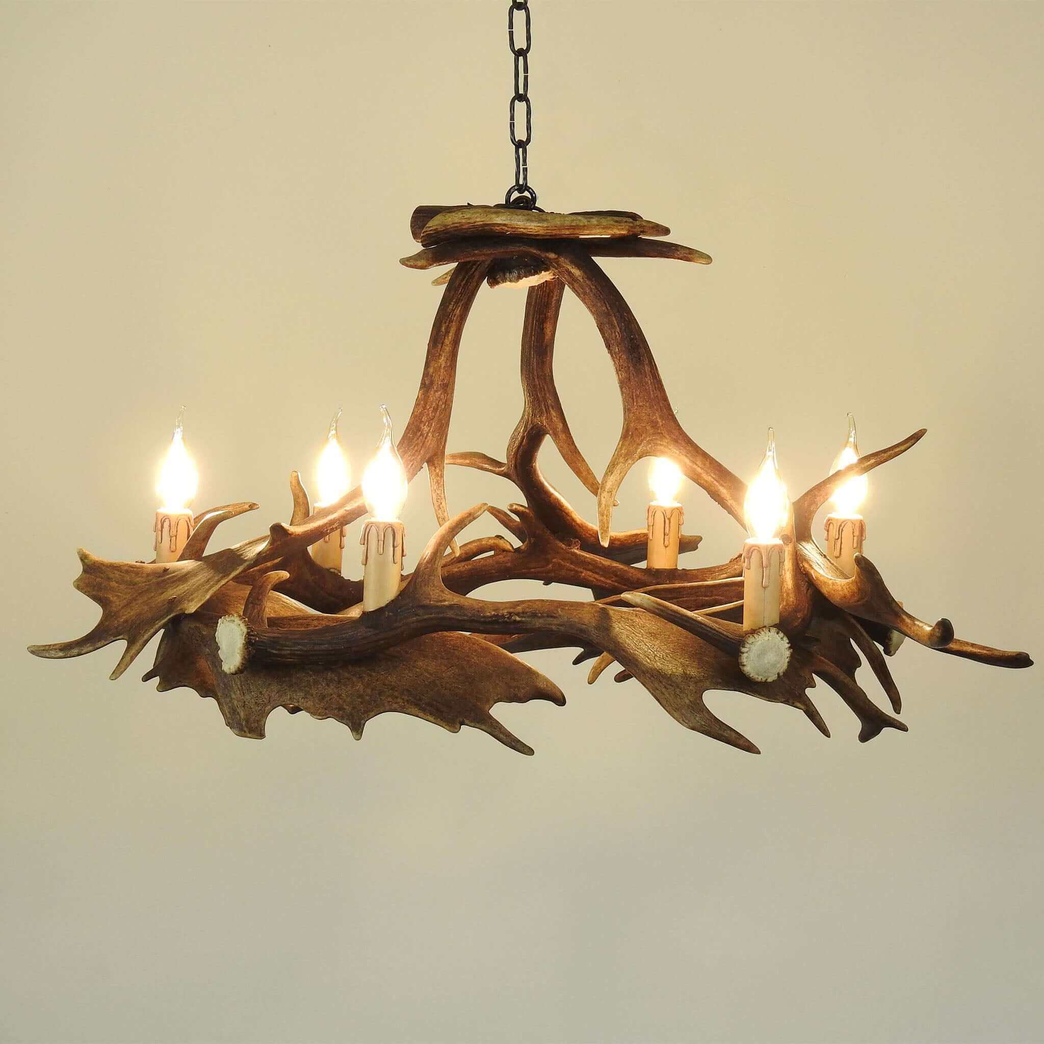 Real antler chandelier for livingroom.