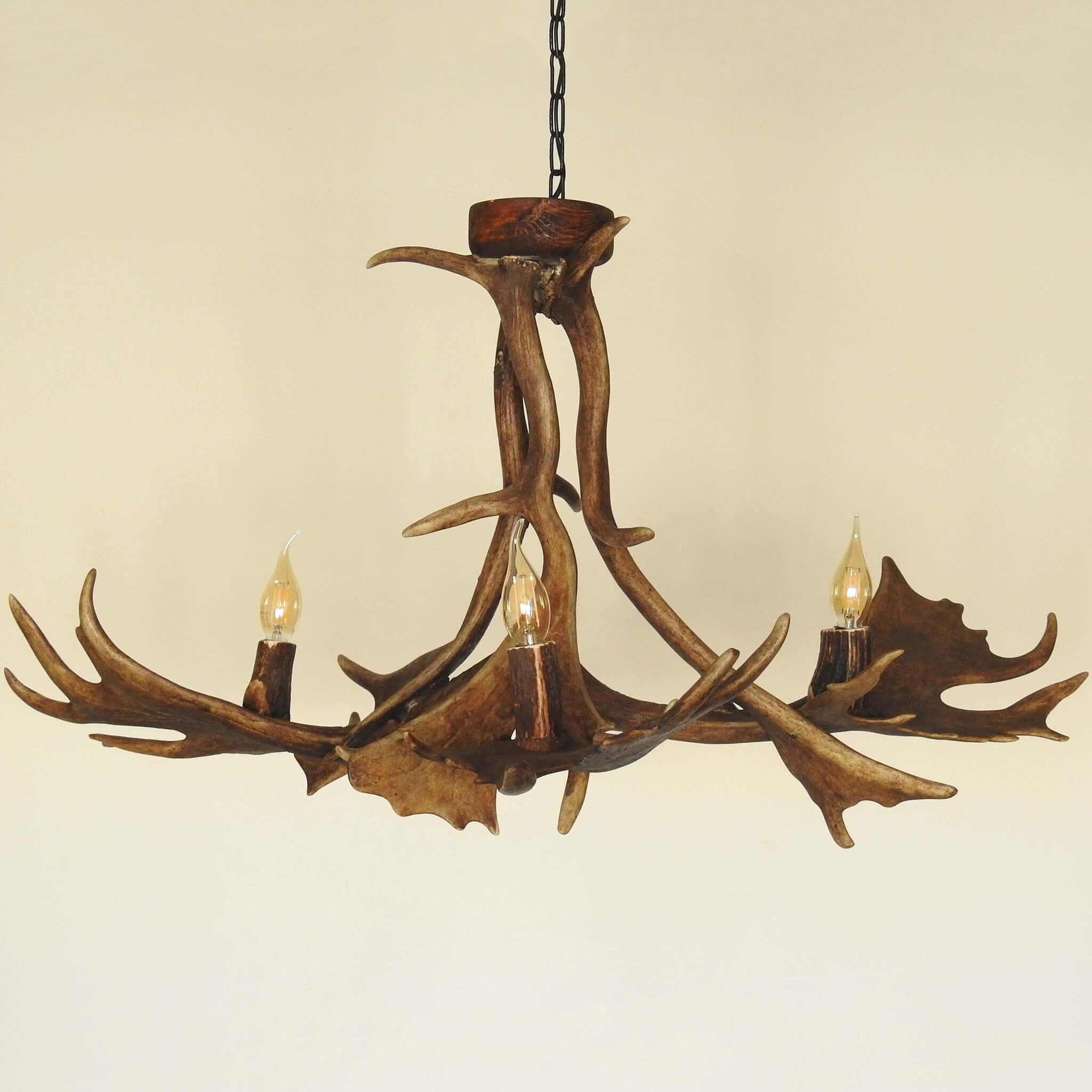 Farmhouse antler chandelier.