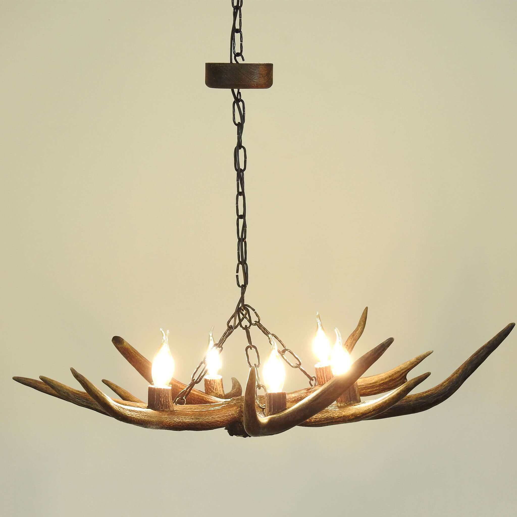 Classic antler lighting.