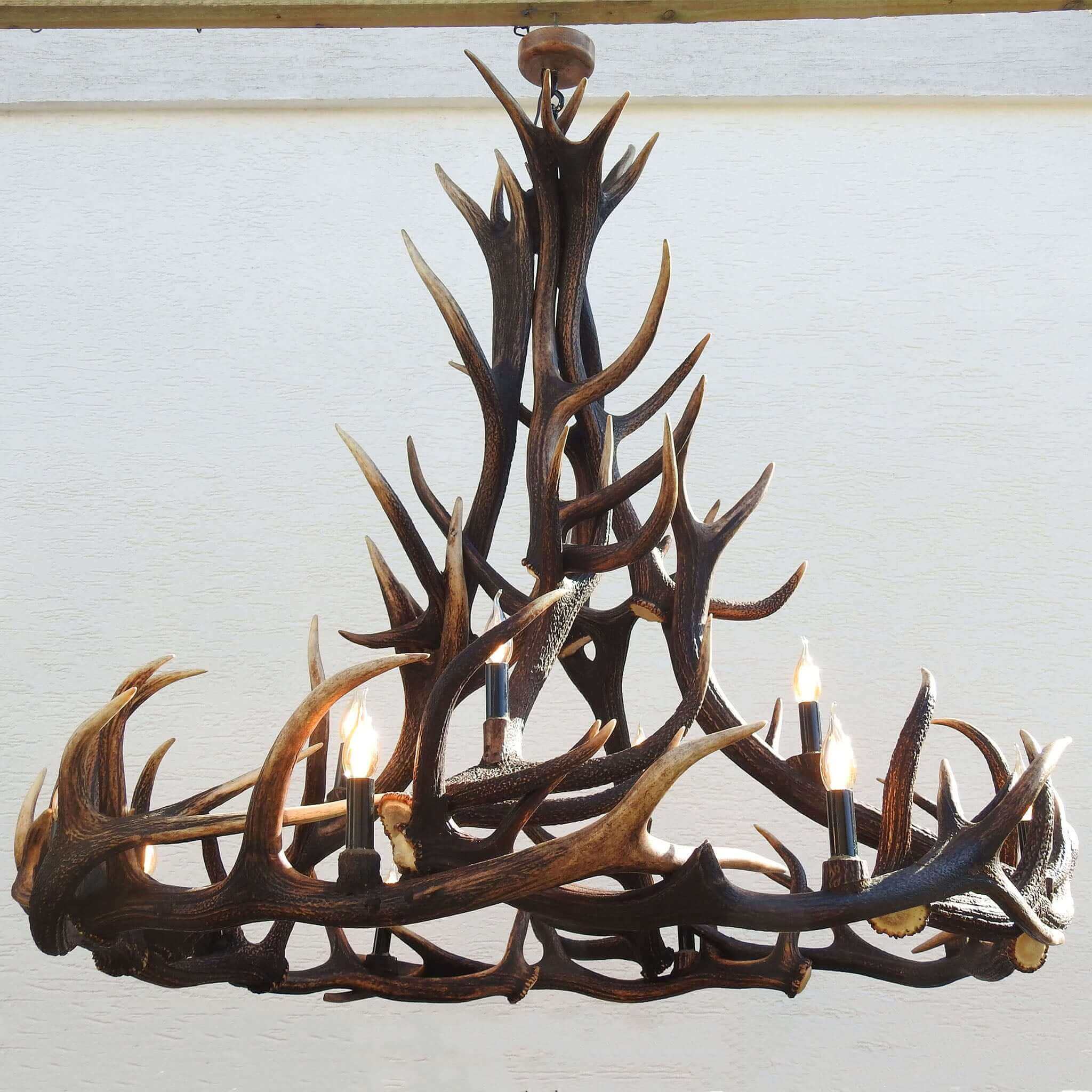 Huge antler chandelier for livingroom.