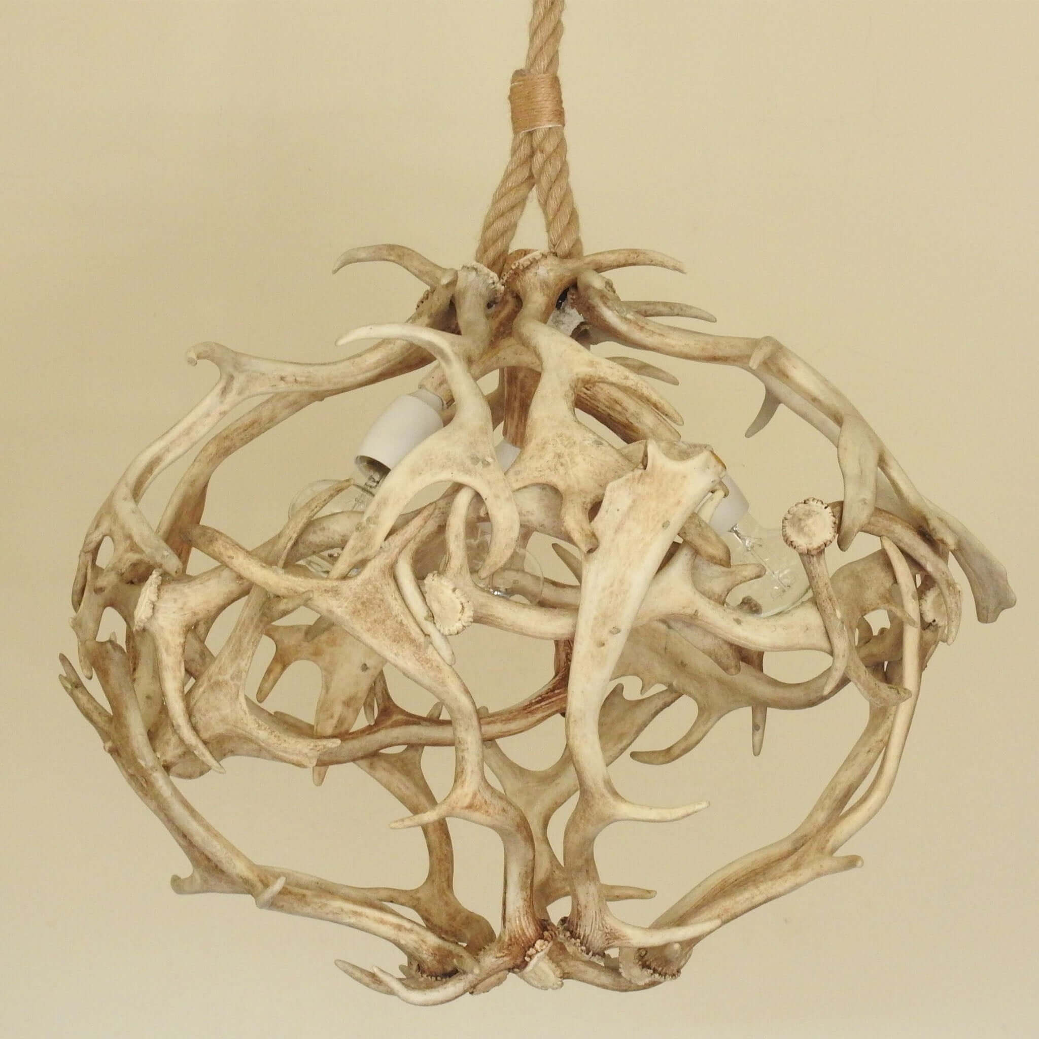 Mpdern antler chandelier.