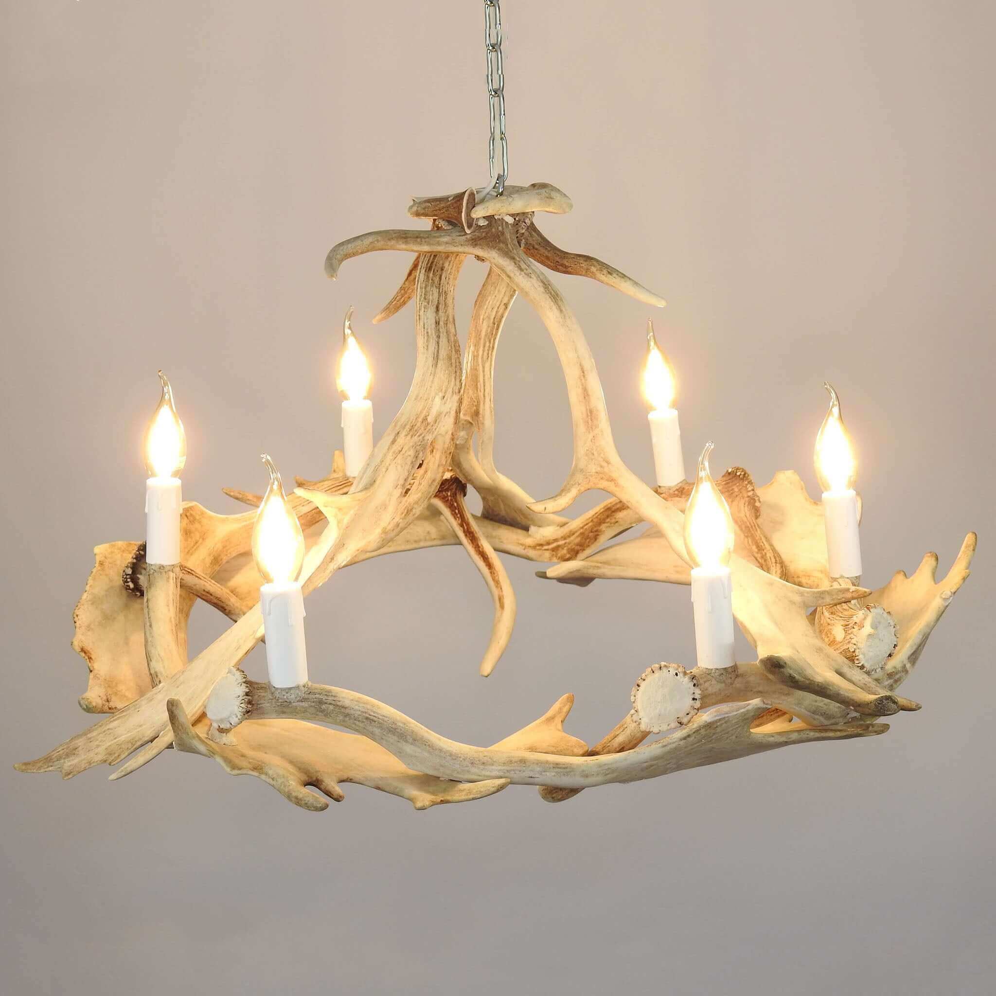 Antler light fixture.