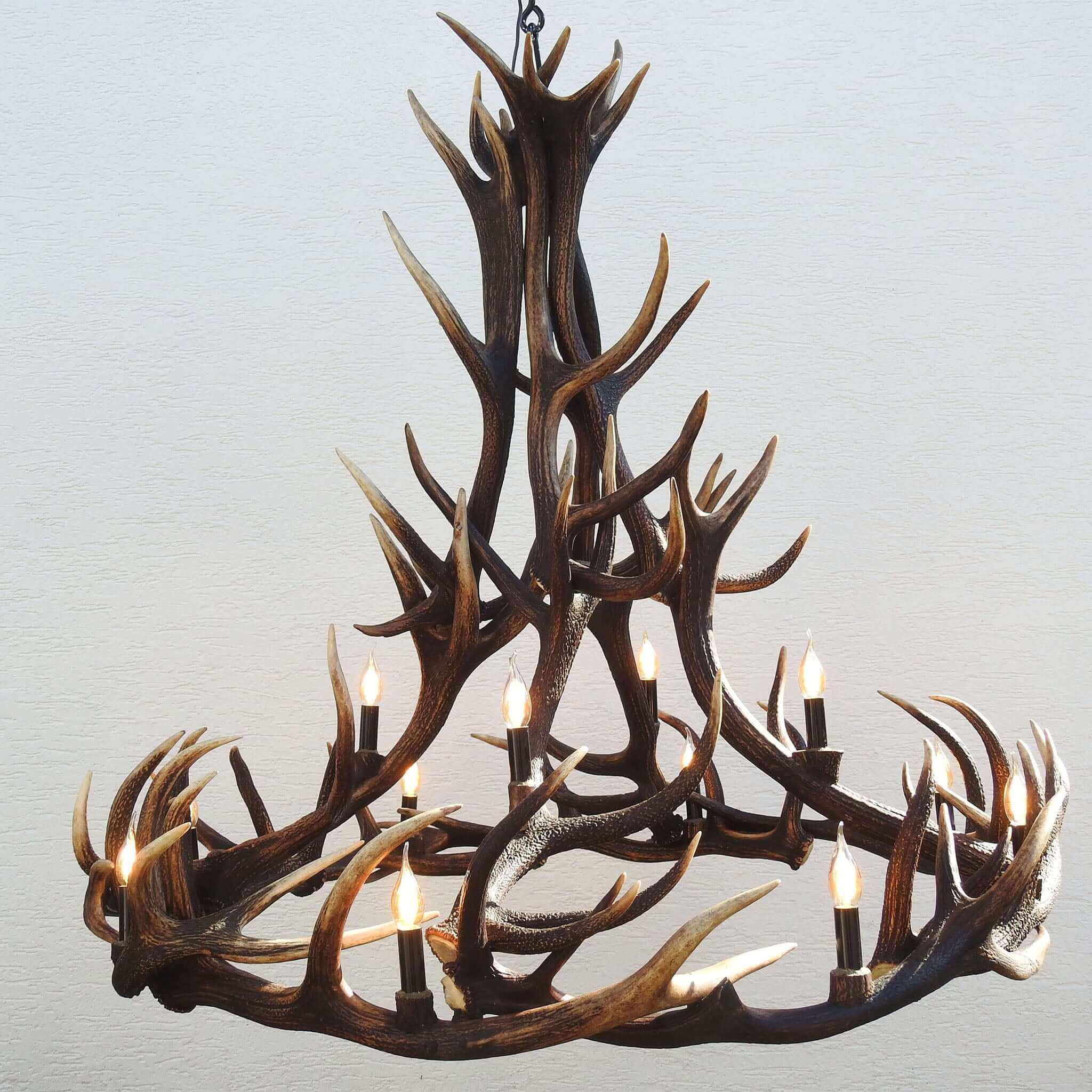 Large antler chandelier for farmhouse.