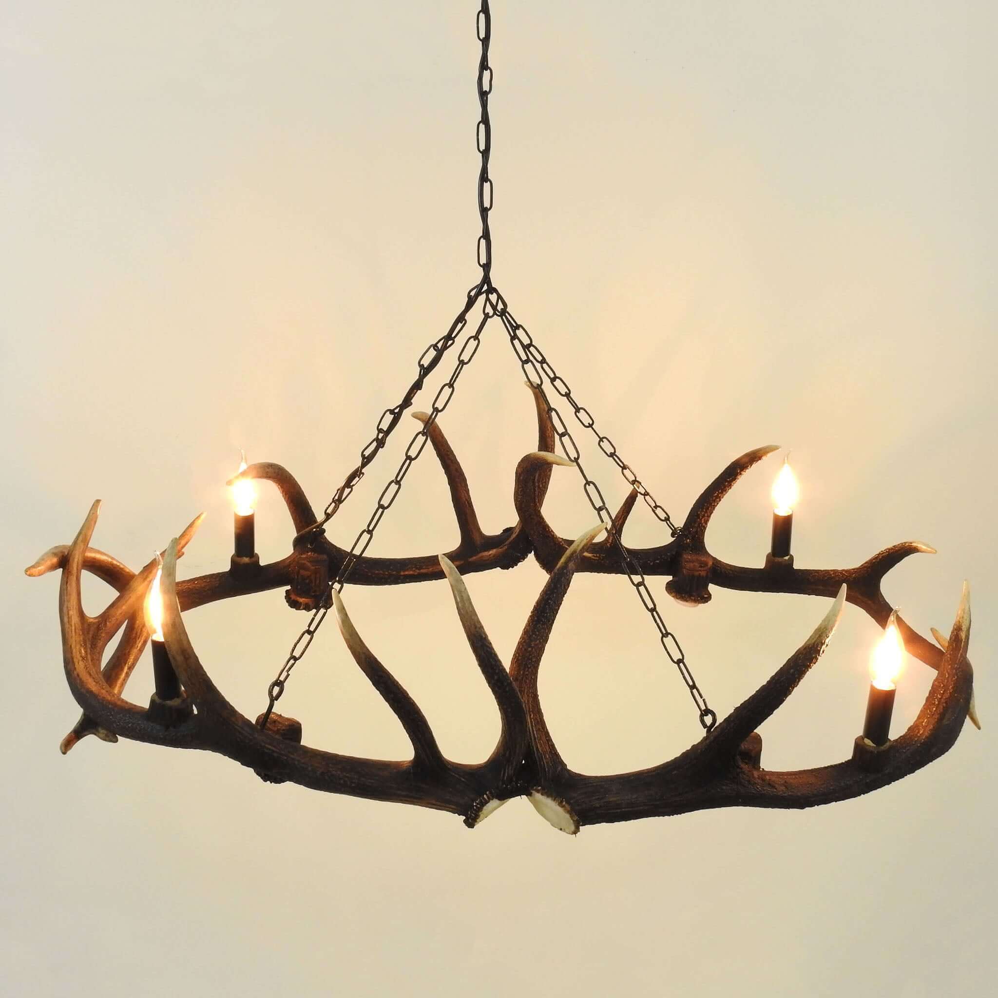 Antler chandelier perfect for table.