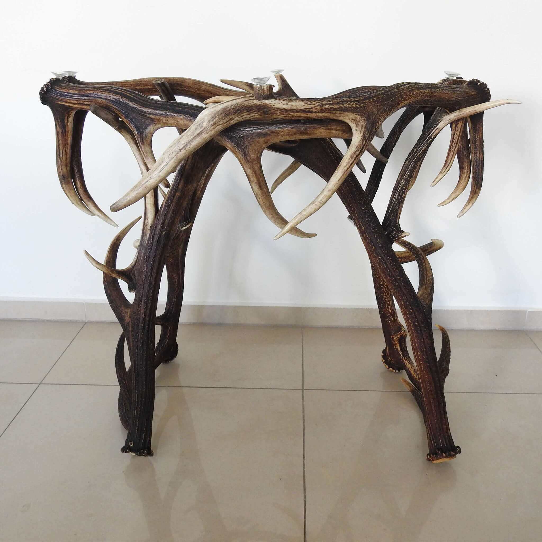 Moose antler table.