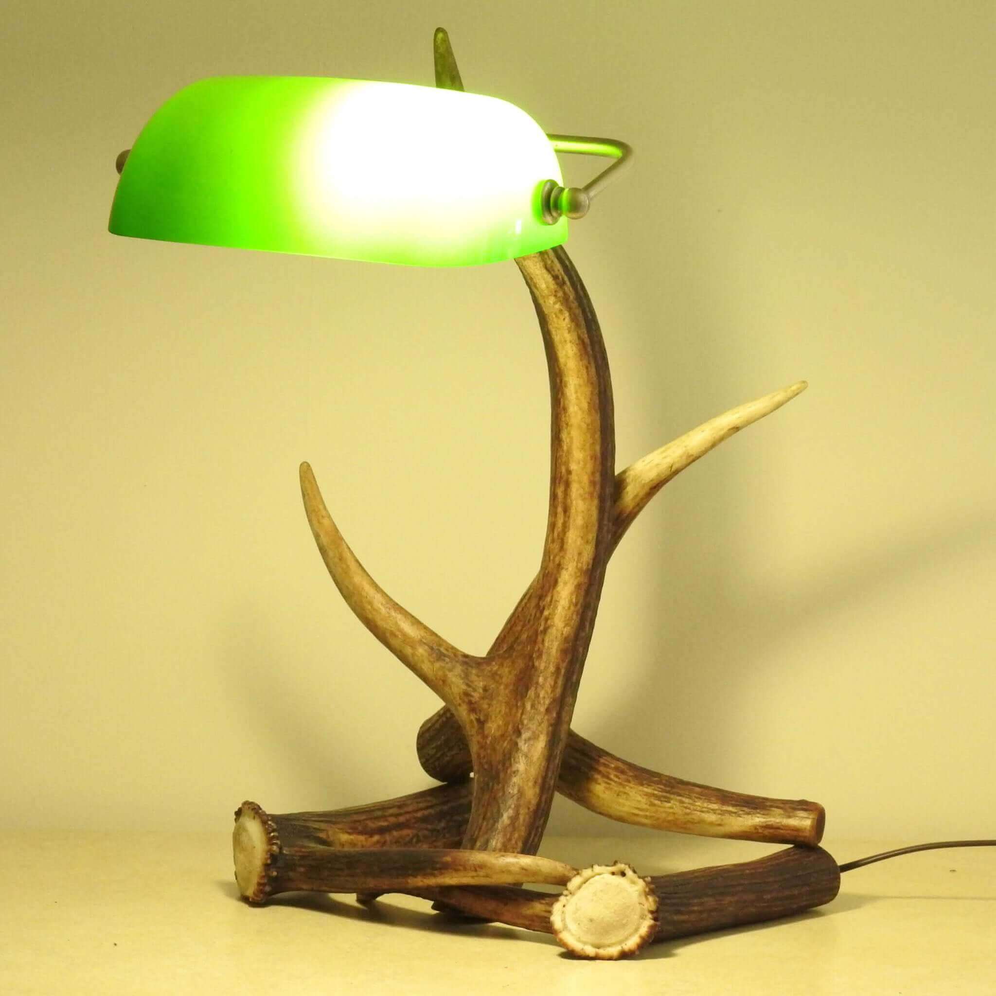 Real antler lamp.