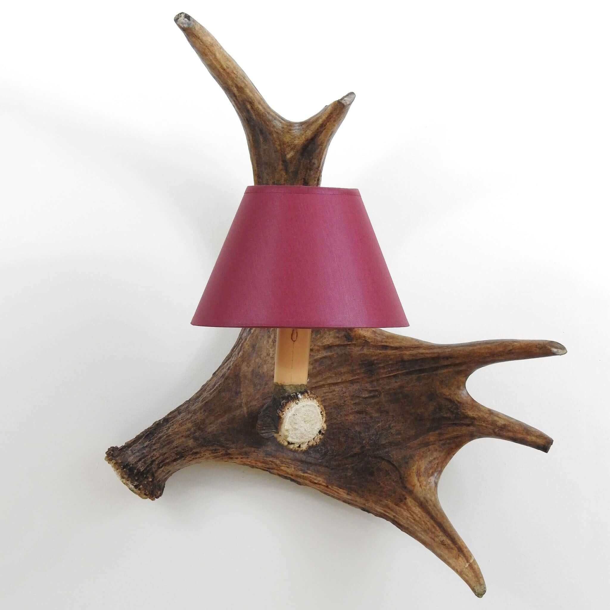 Real moose antler wall chandelier.