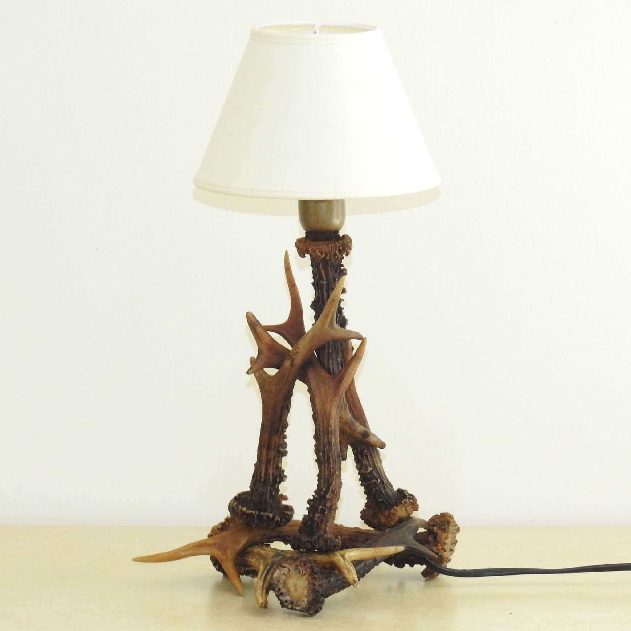 Deer antler lamp.