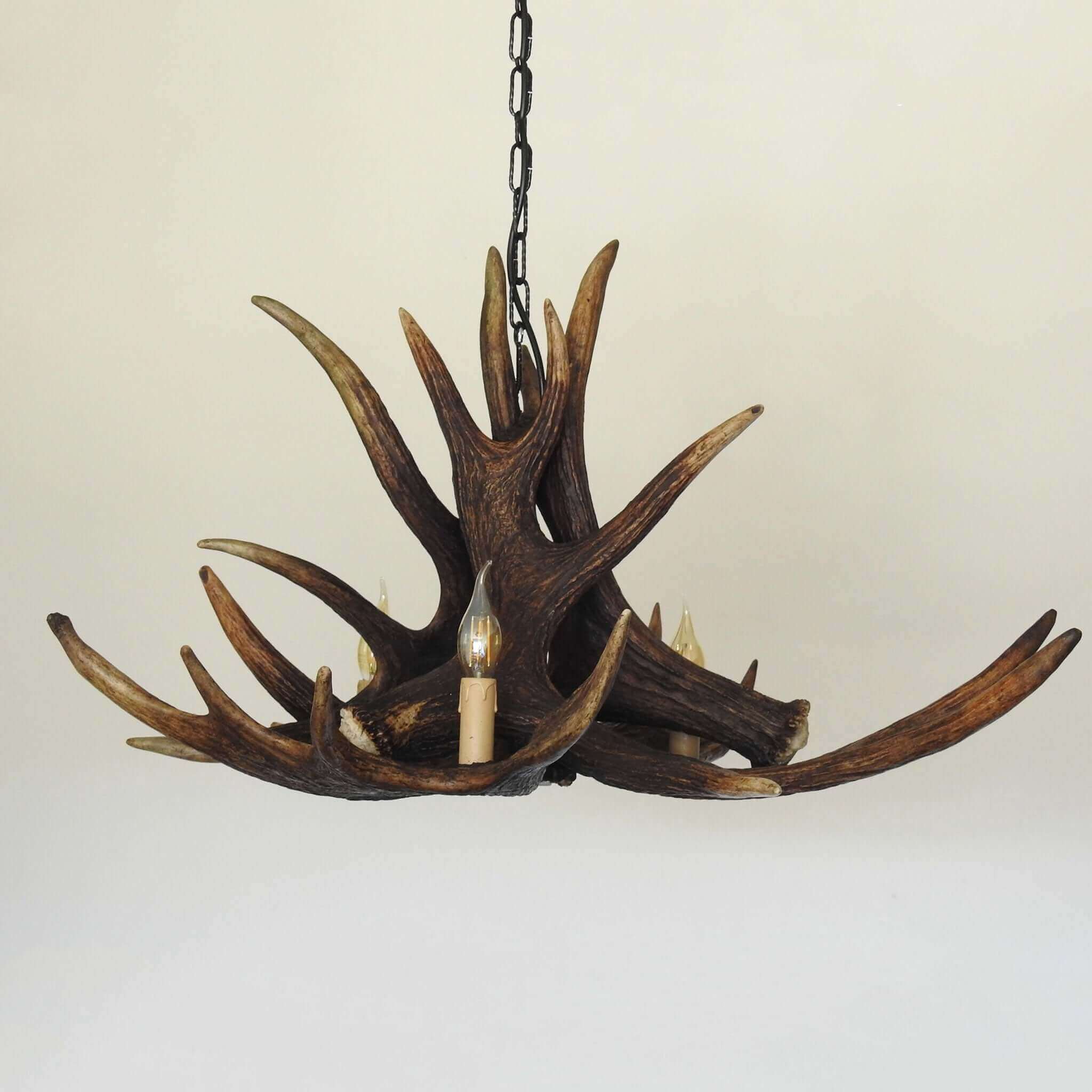 Farmhouse antler chandelier.