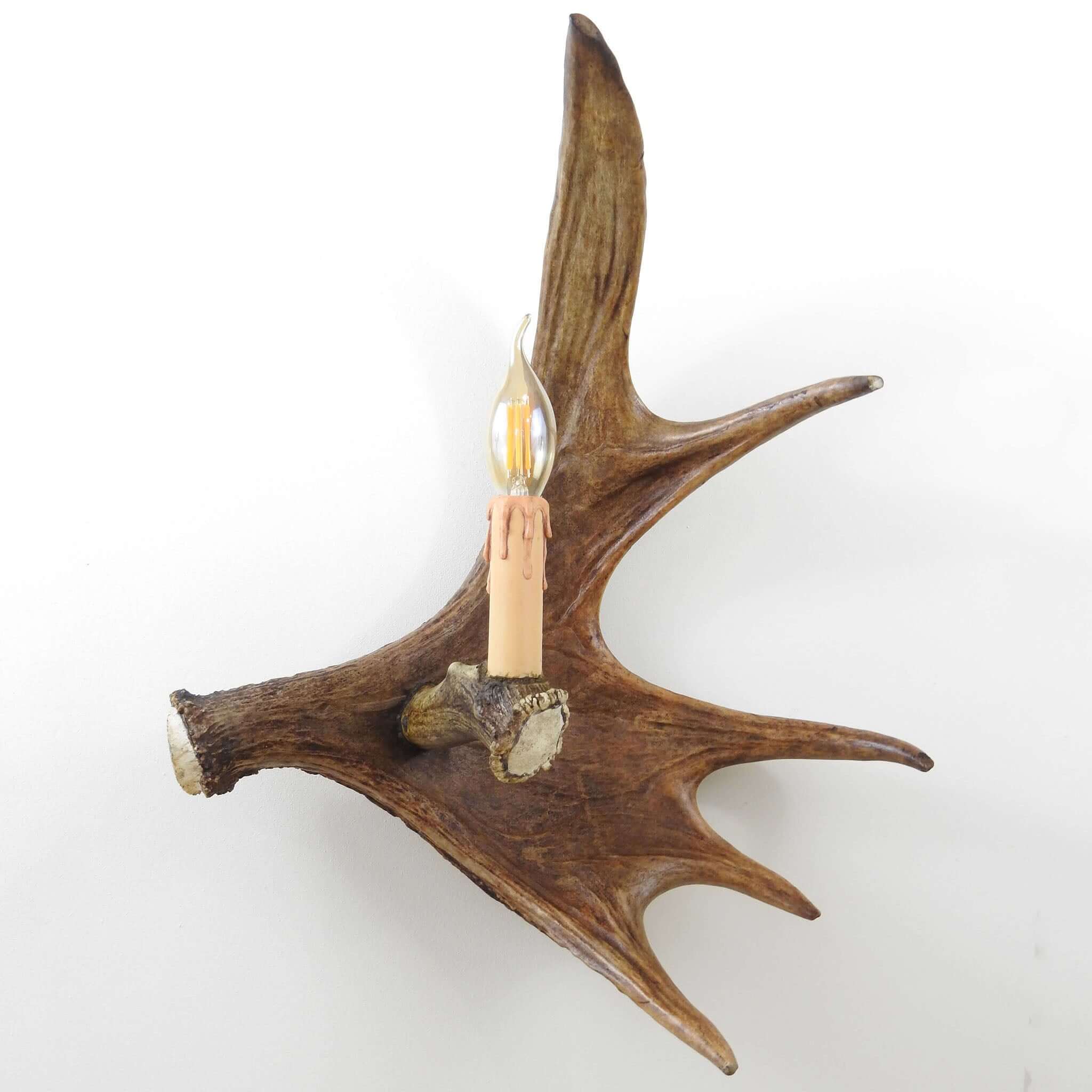 Antler wall lighting.