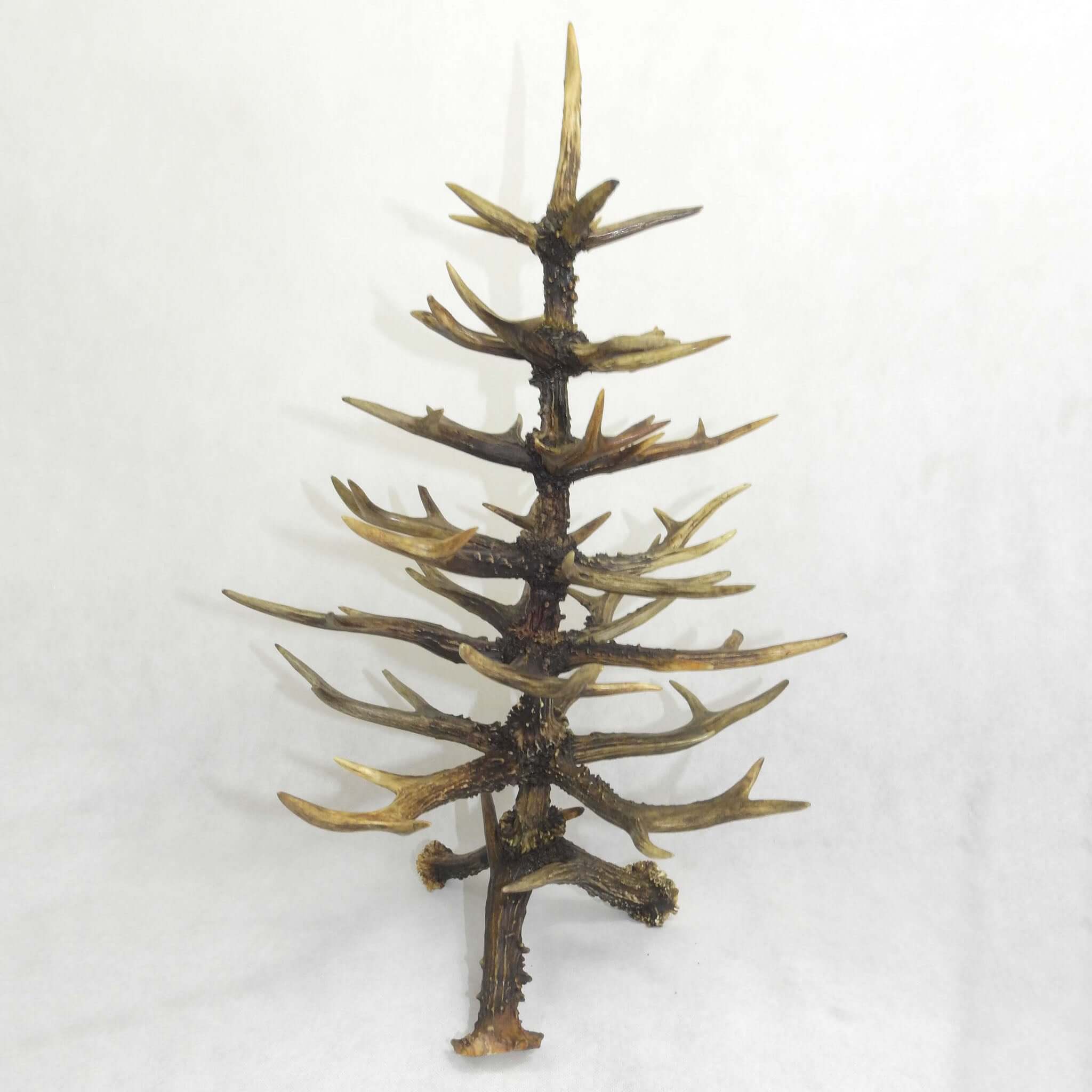 Christmas tree antler decor.