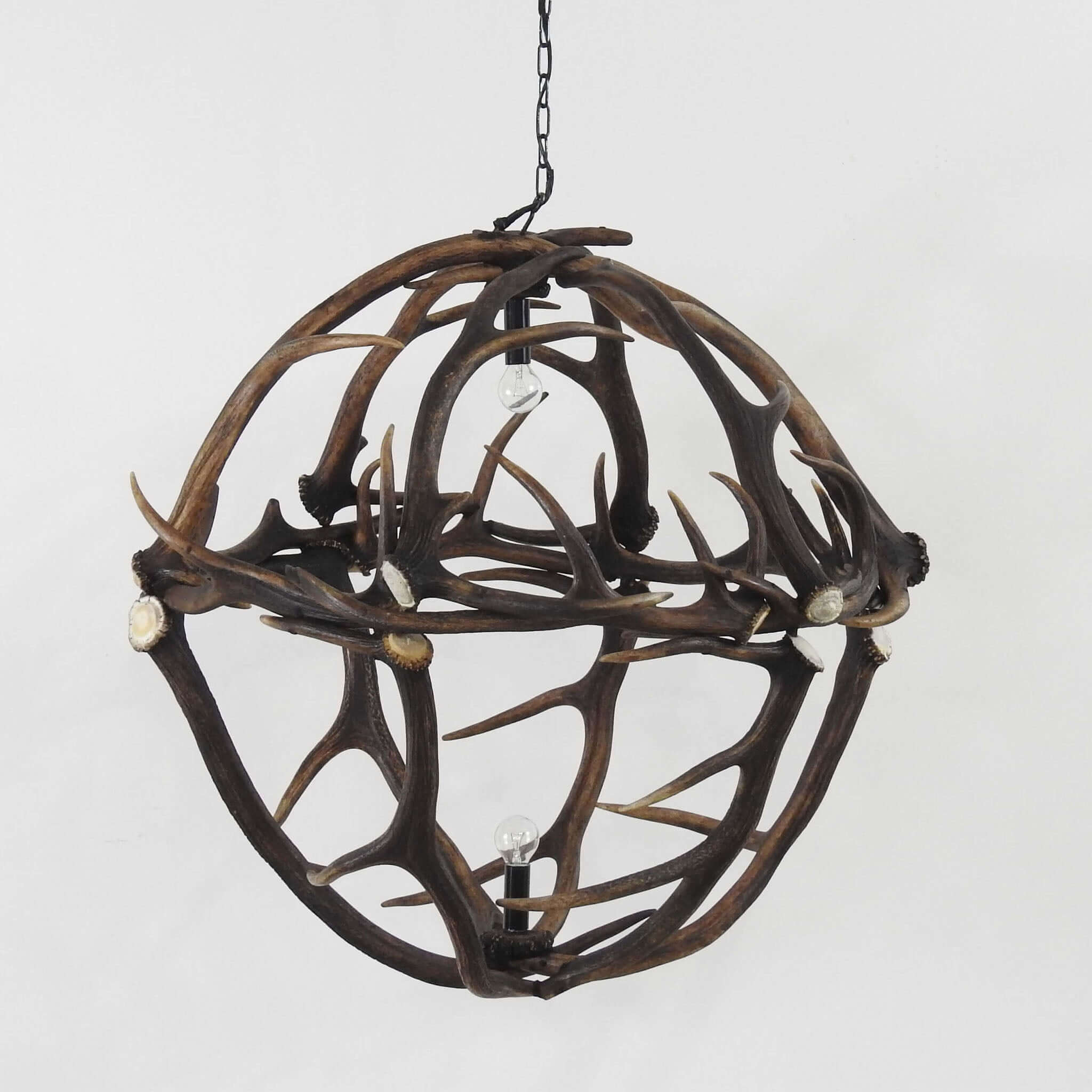 Rustic style antler pendant lamp