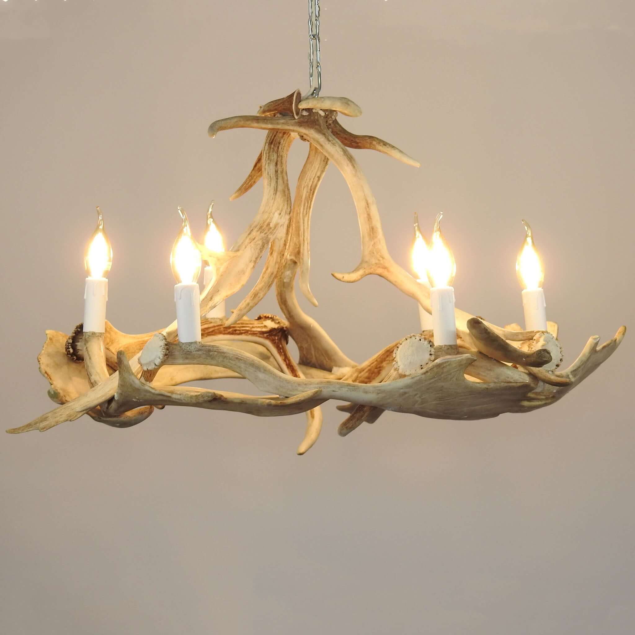 Antler chandelier for living room.