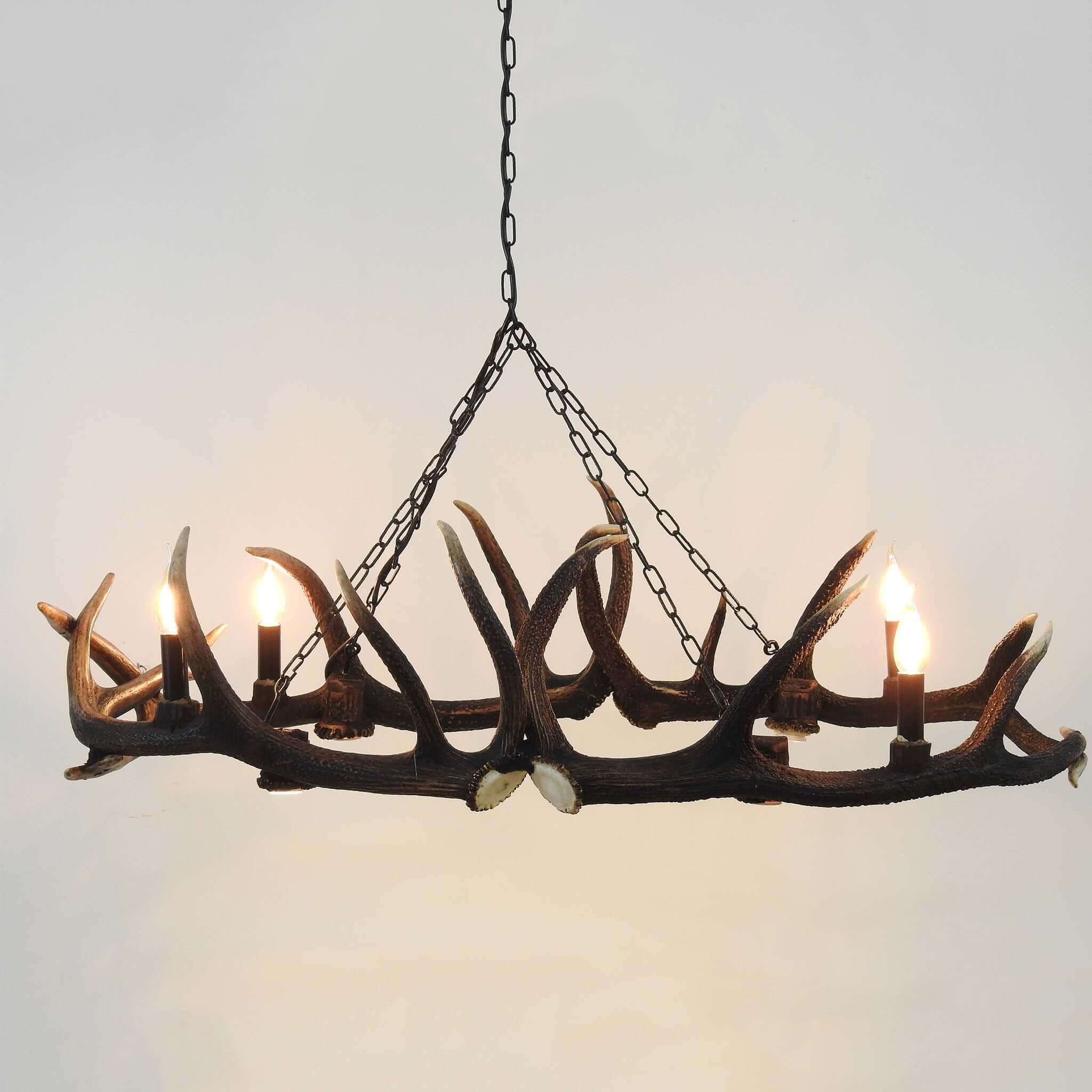 Deer antleer chandelier for dinning room.