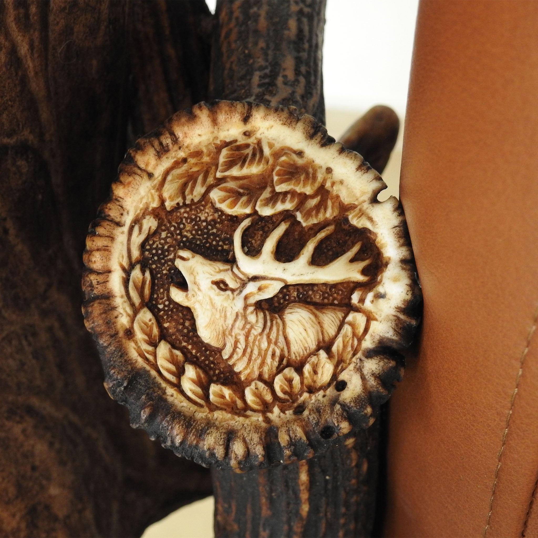 Real antler carving.