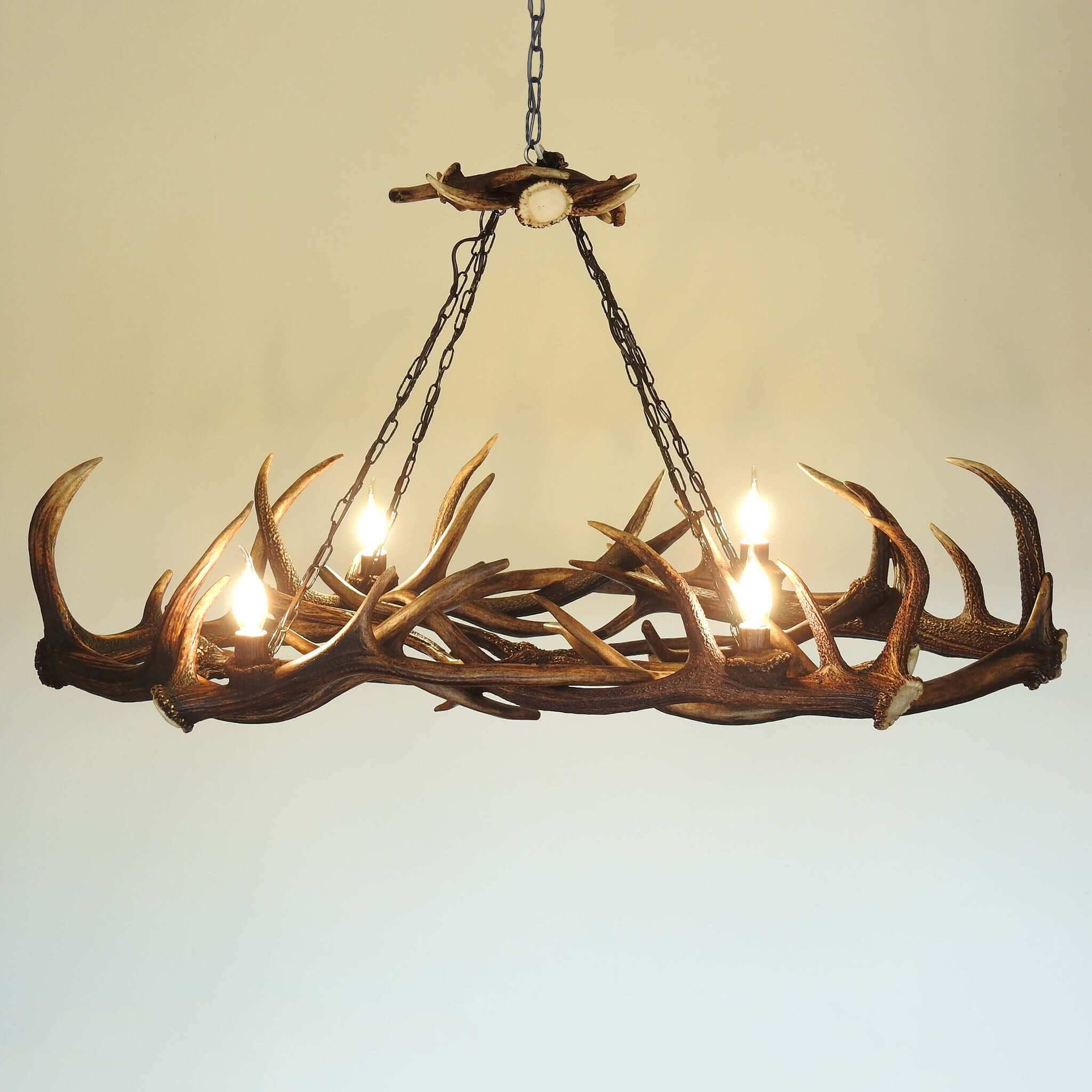 Real antler chandelier for table.