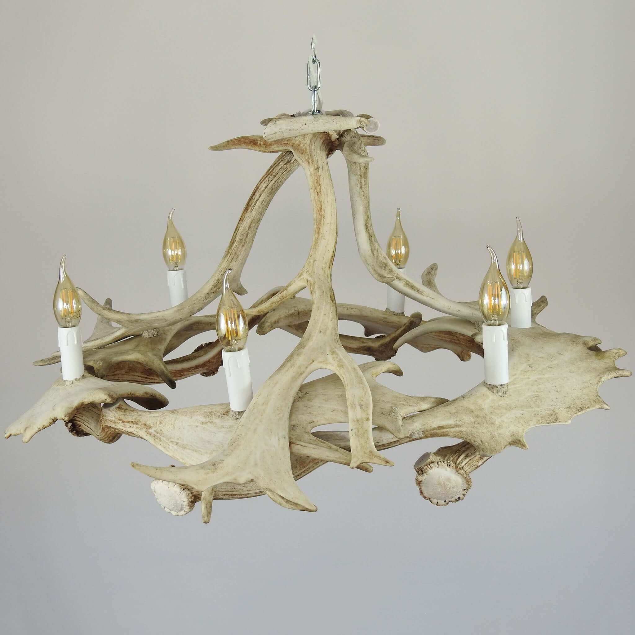 Real antler chandelier for livingroom.