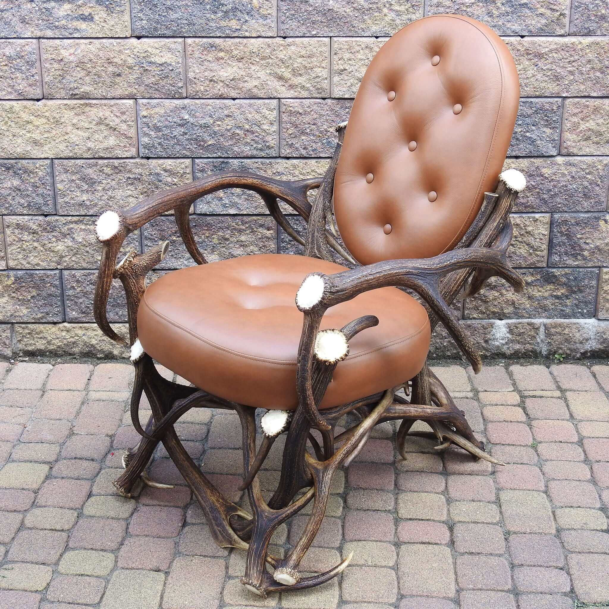 Real antler armchair.