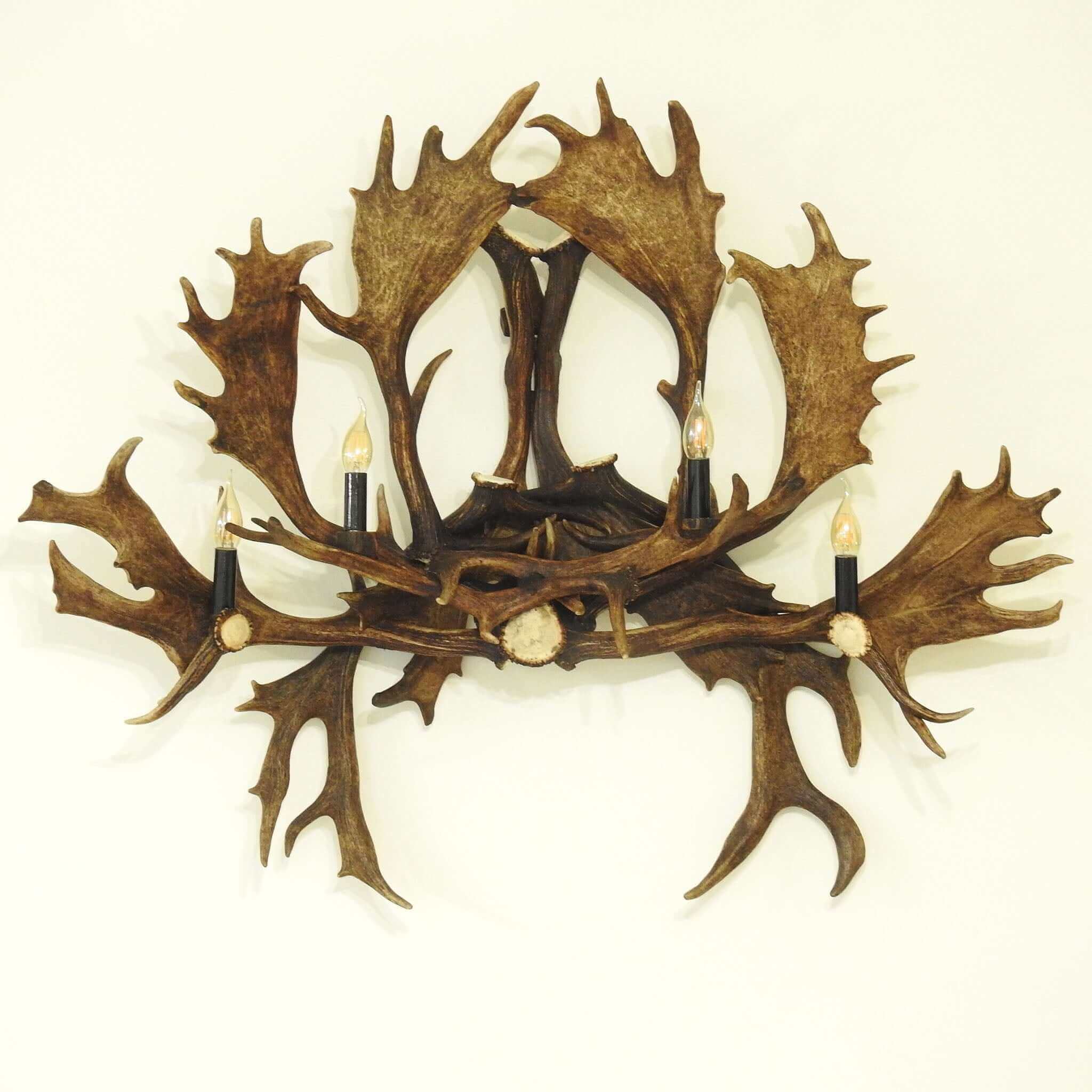 Antler wall sconce