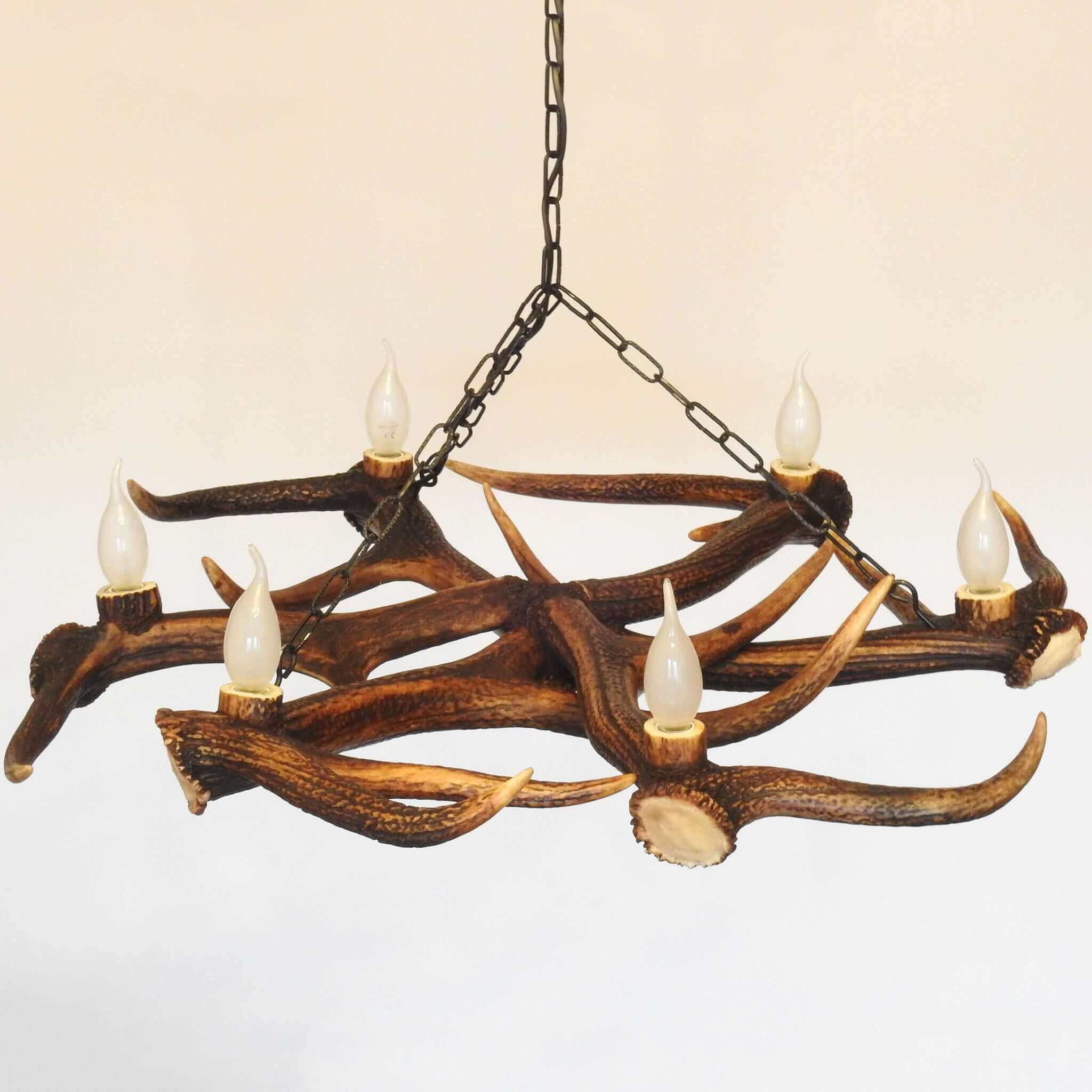 Deer antler chandelier for farmhouse.