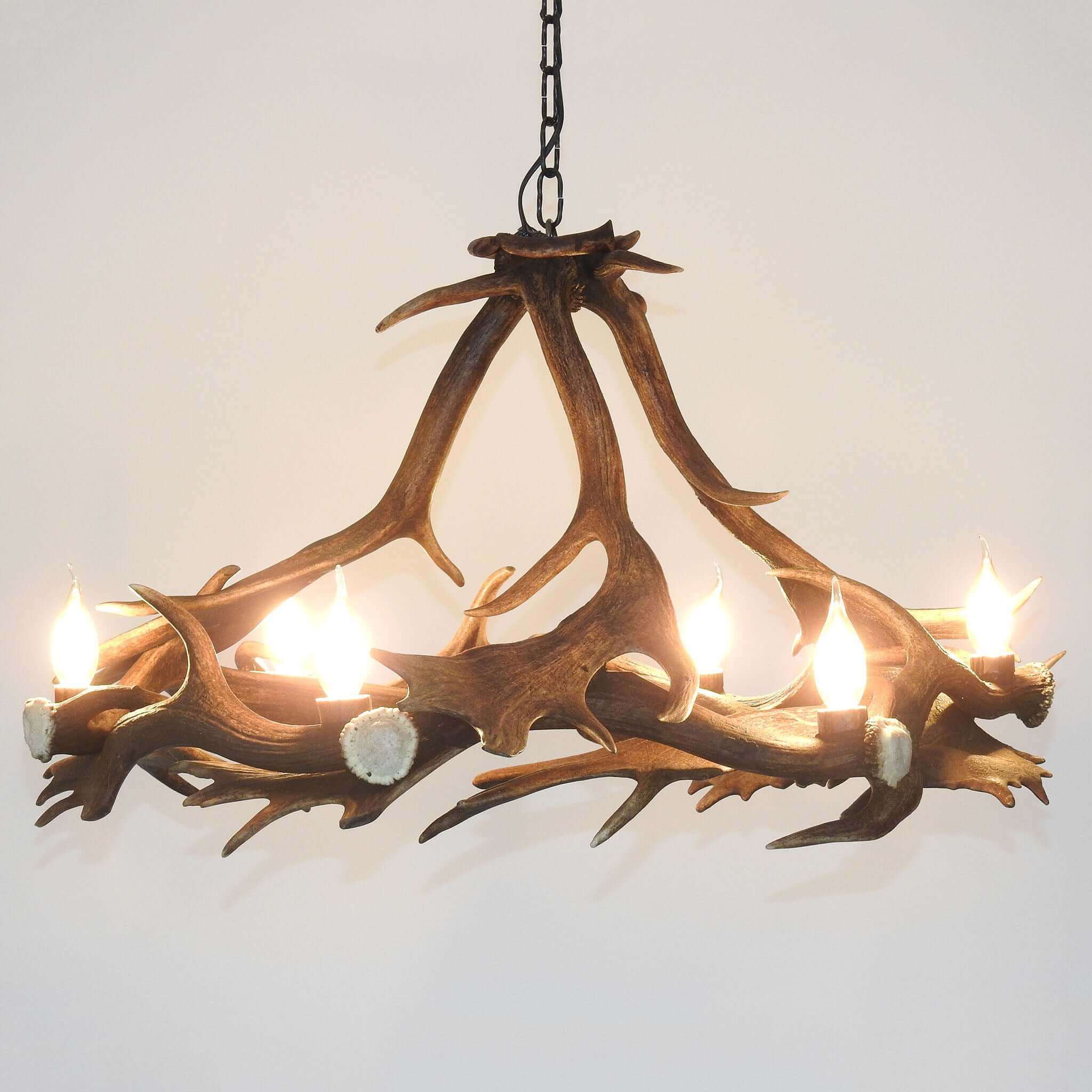 Real deer antler chandelier.