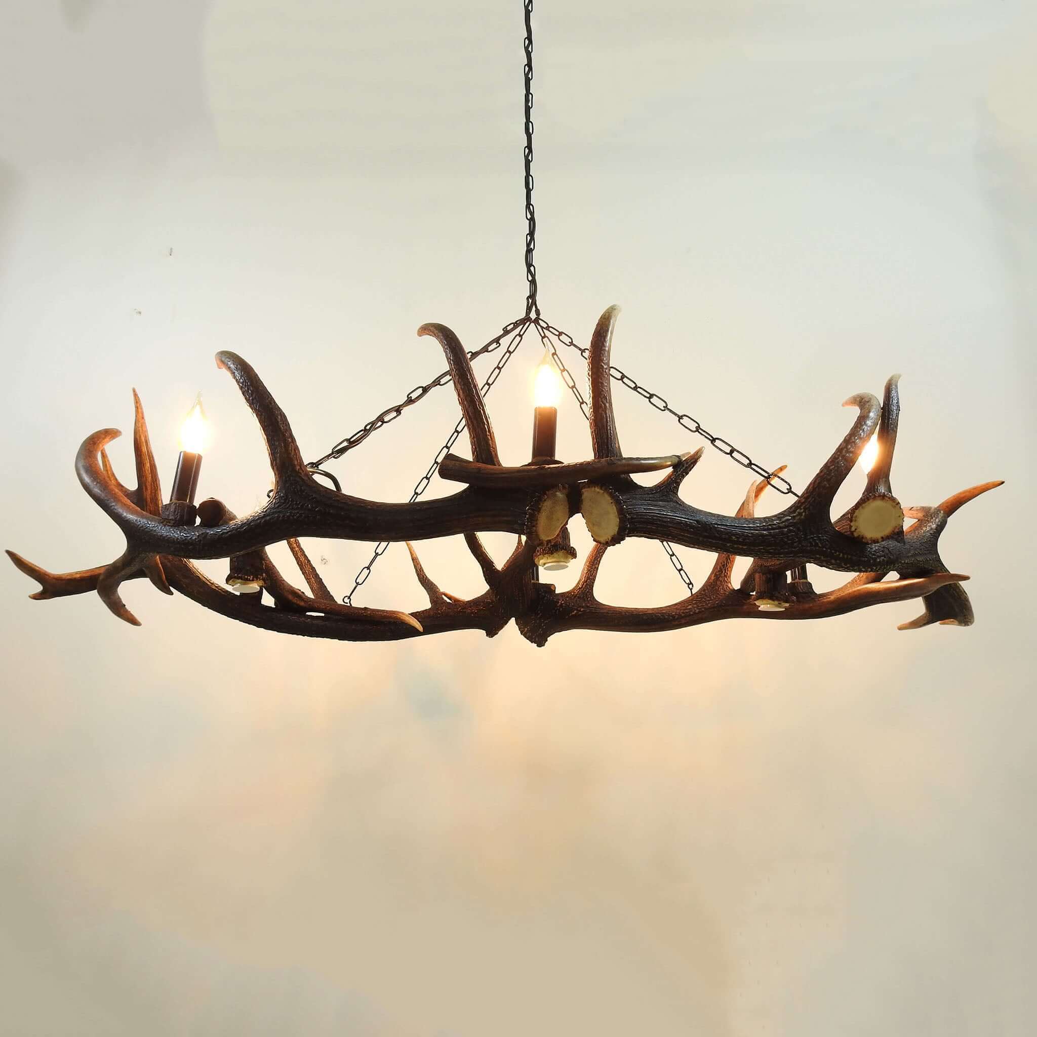 Real antler chandelier for dinning room.