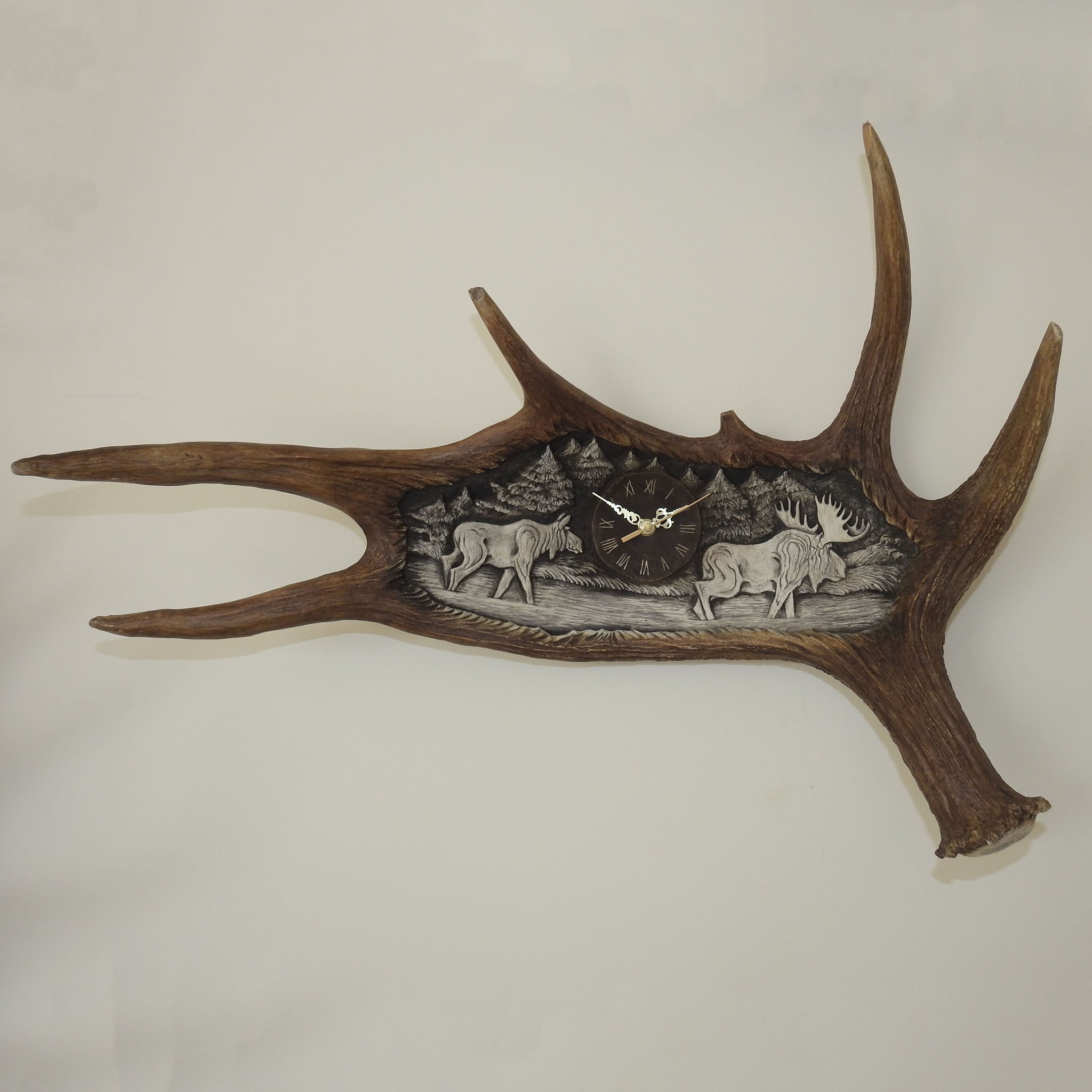 Real Moose antler carving.