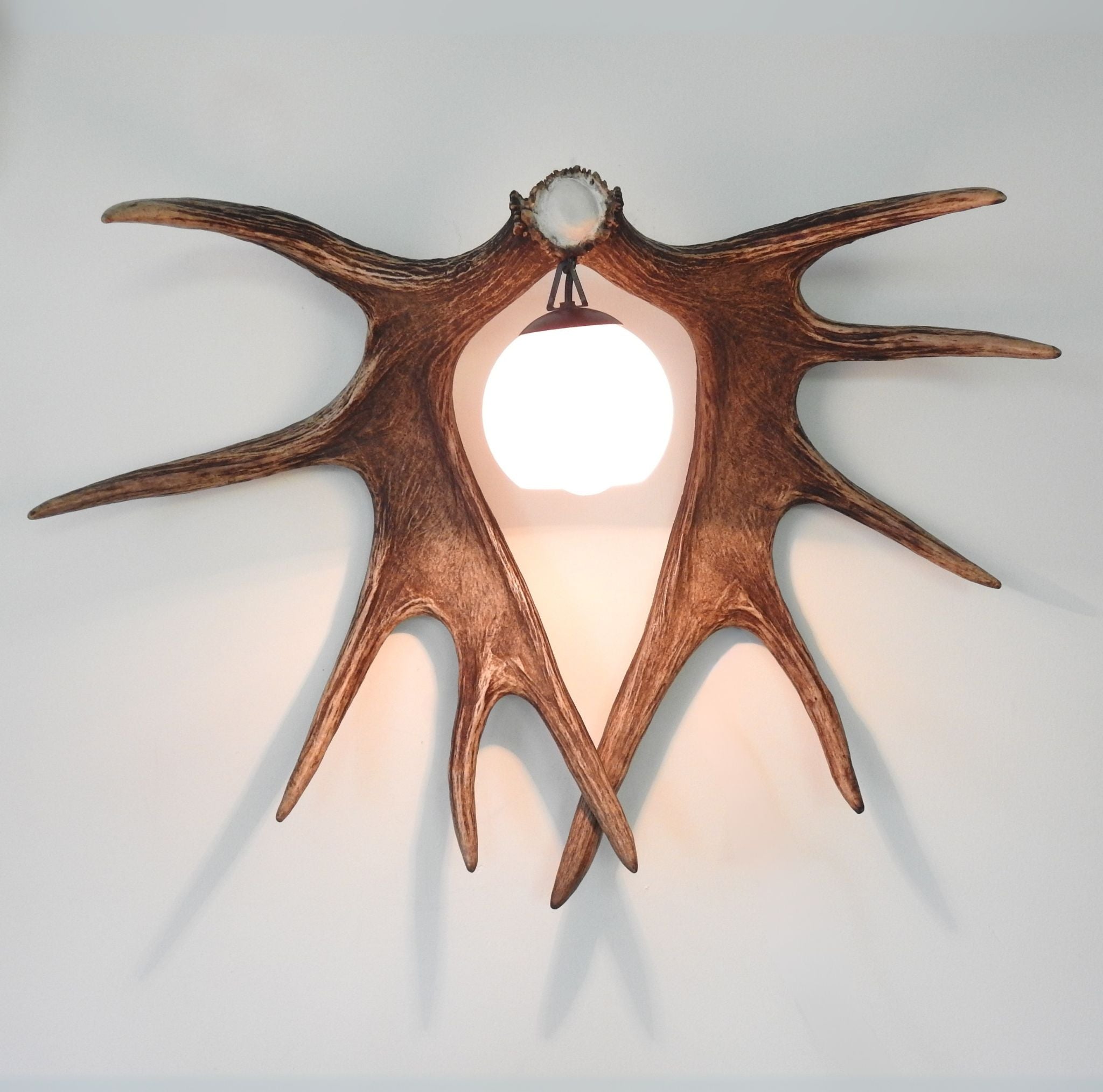 Real antler sconce made of antler set