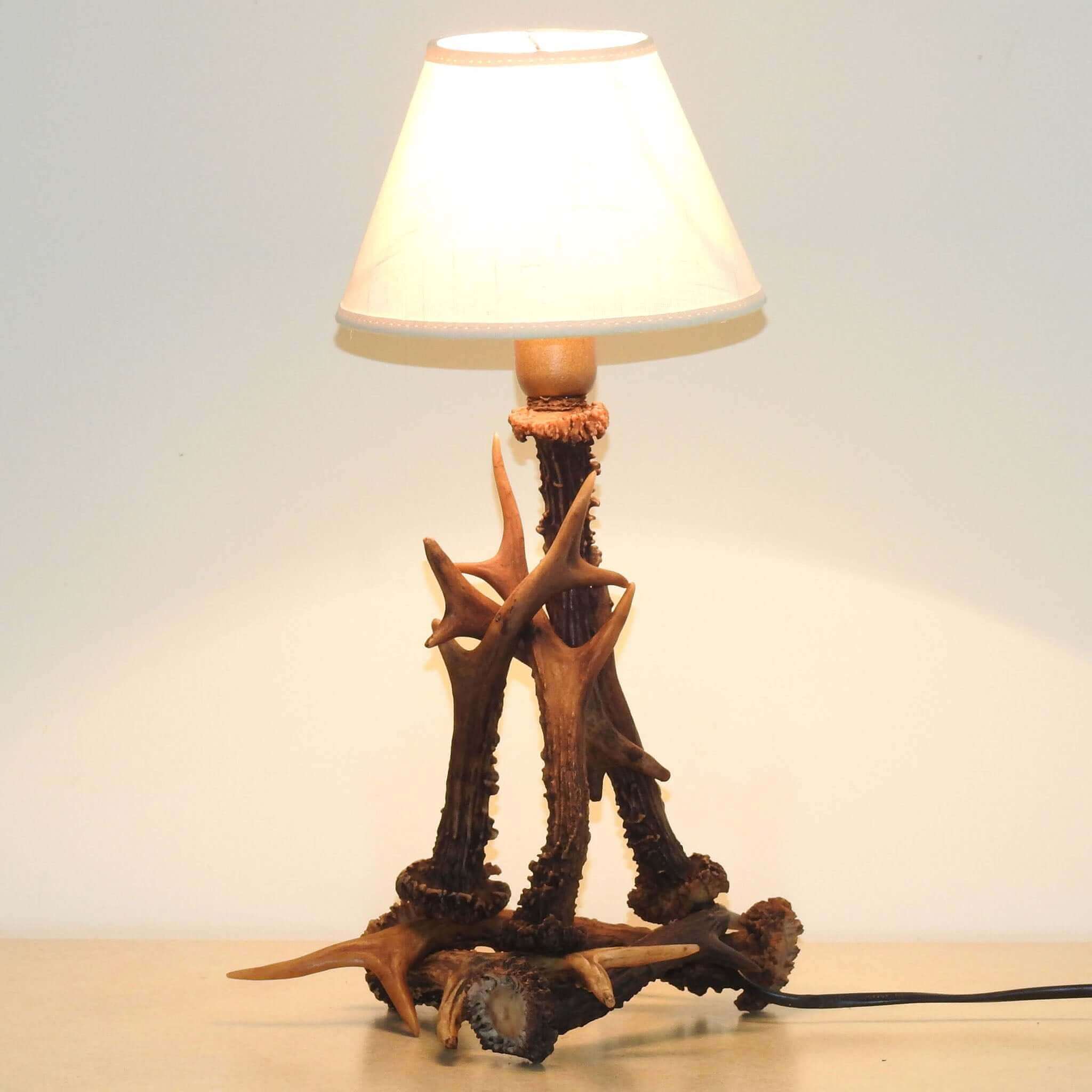 Real, small antler lamp.
