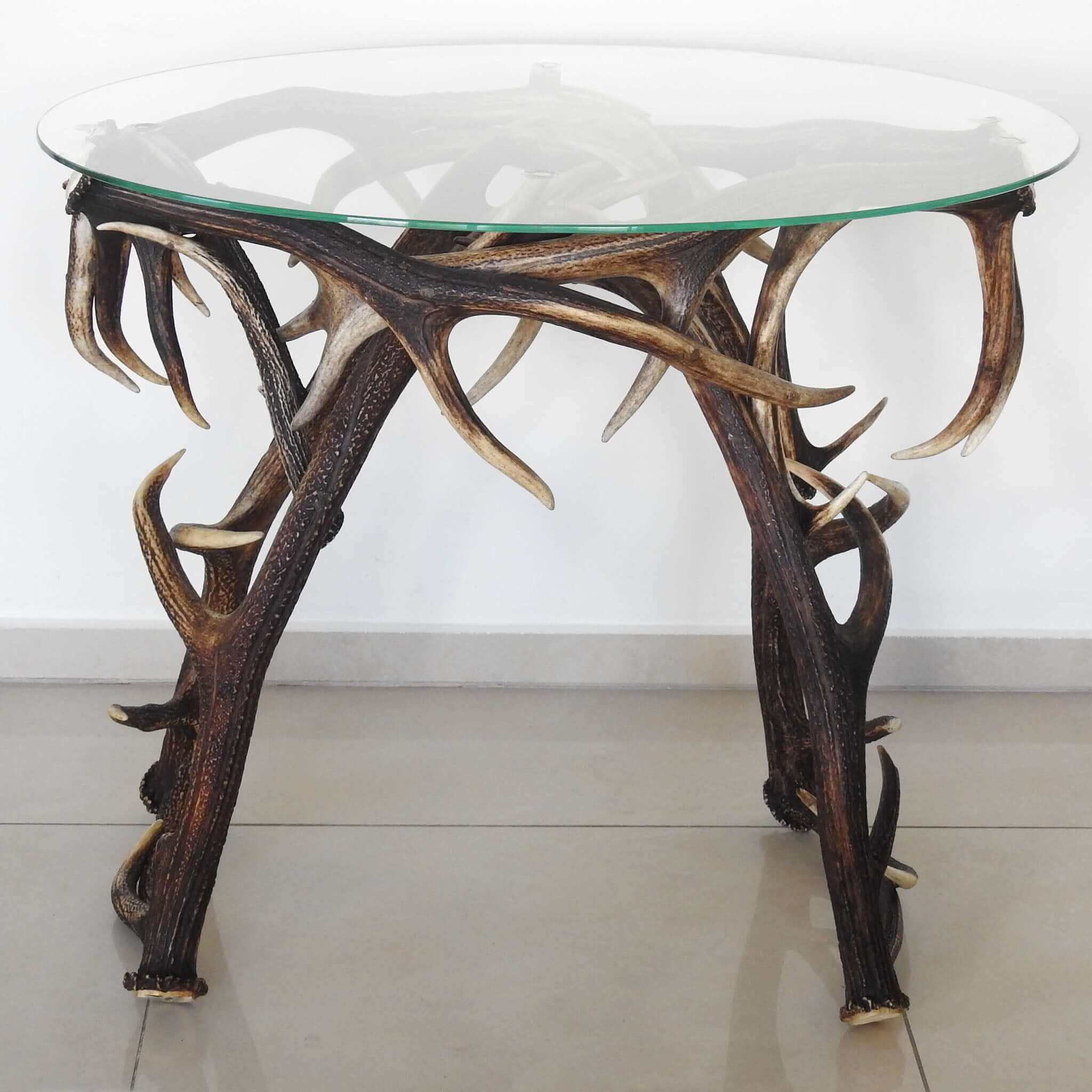 Real deer antler table.
