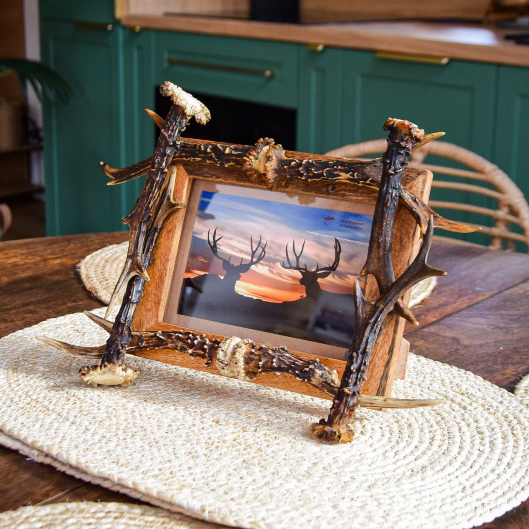 Real antler picture frame